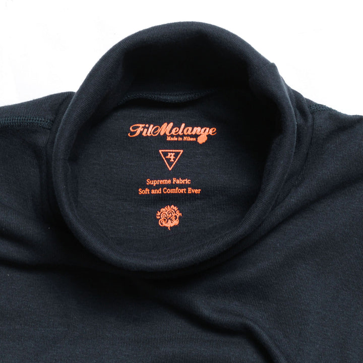 FilMelange - ROY - Organic Cotton Rib - Turtleneck Long Sleeve - 1001069
