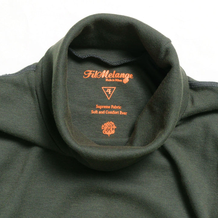 FilMelange - ROY - Organic Cotton Rib - Turtleneck Long Sleeve - 1001069