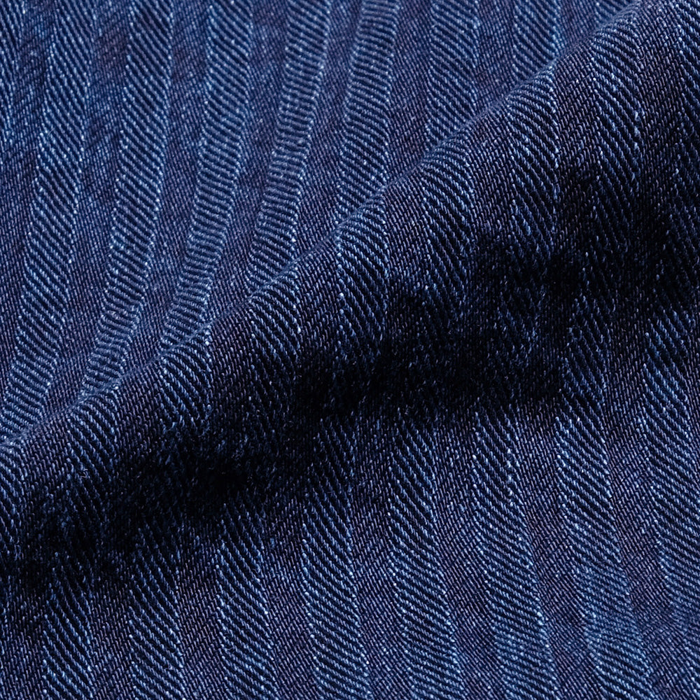 POST O'ALLS - Stoker's Jacket - Herringbone Denim Double Indigo - 1104-HBI