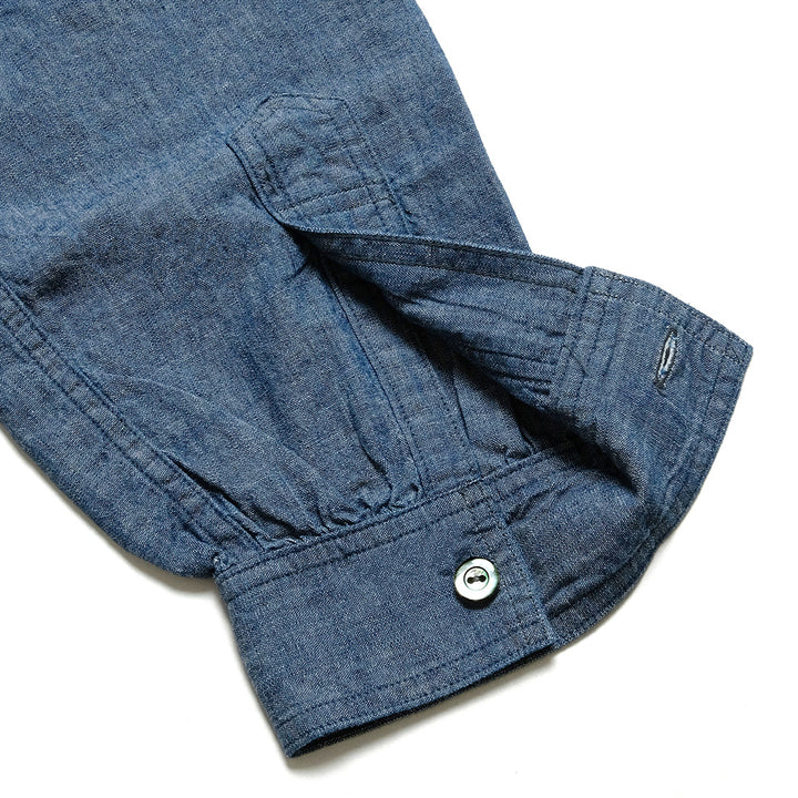POST O'ALLS - No.1  Shirt - Classic chambray Indigo - 1201-CC