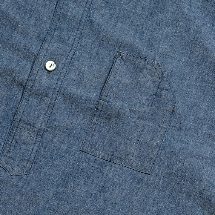 POST O'ALLS - No.1  Shirt - Classic chambray Indigo - 1201-CC