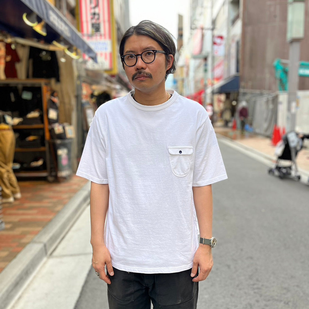 EEL Products - Pocket T-shirt with Touki (Pottery) Button - E-25529