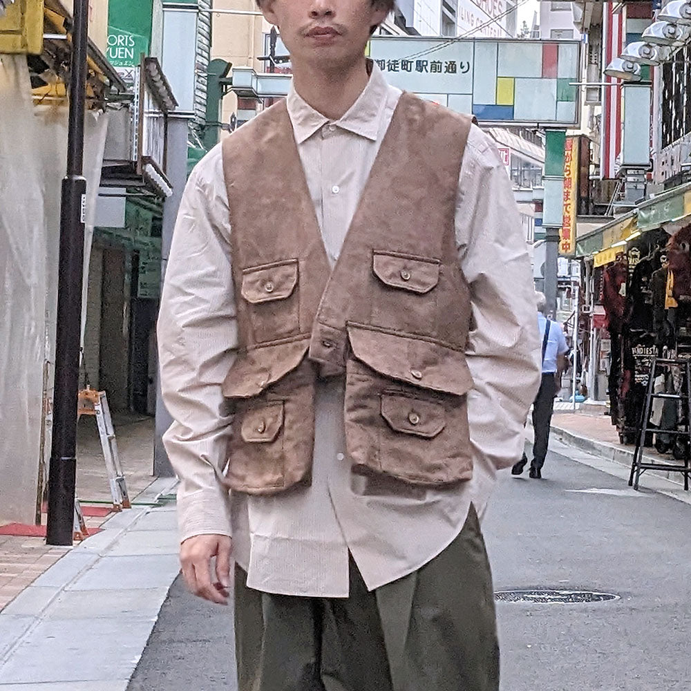 Engineered Garments - Fowl Vest - Polyester Fake Suede - NQ123