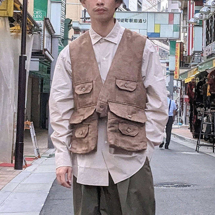 Engineered Garments - Fowl Vest - Polyester Fake Suede - NQ123