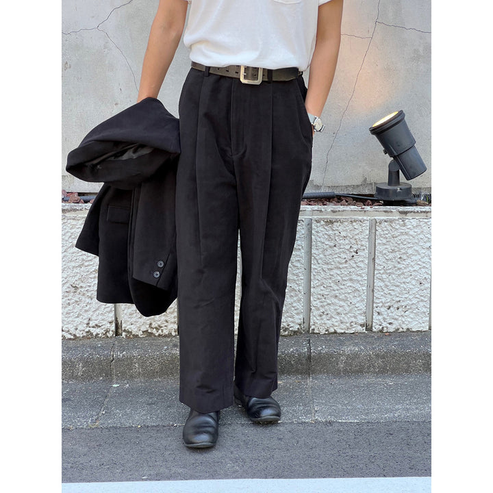 THE DAY - MOLESKIN WIDE PANTS - D23-04001