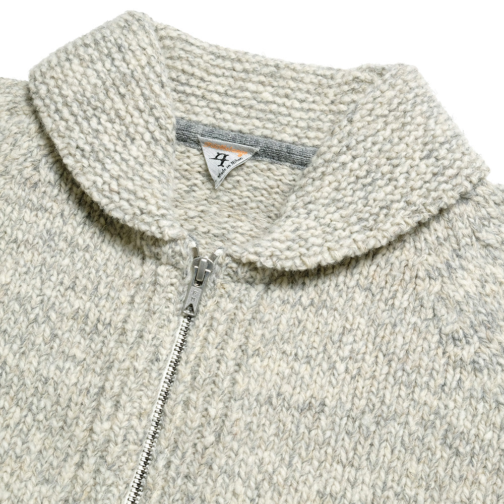 FilMelange - SHAYNE - Shetland slub knit - Cowichan Sweater - 2321018