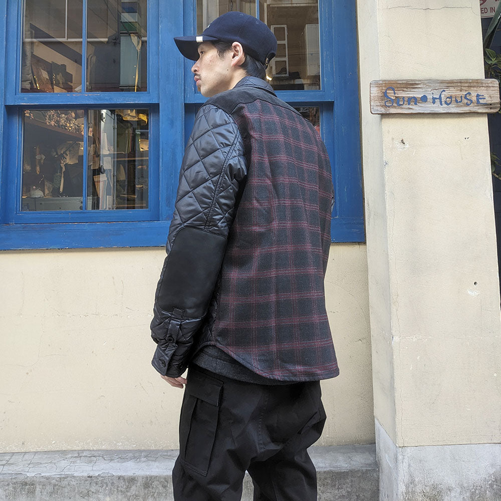 JUNYA WATANABE MAN - Ester Ripstop × Wool check shirt - WL-B026-051