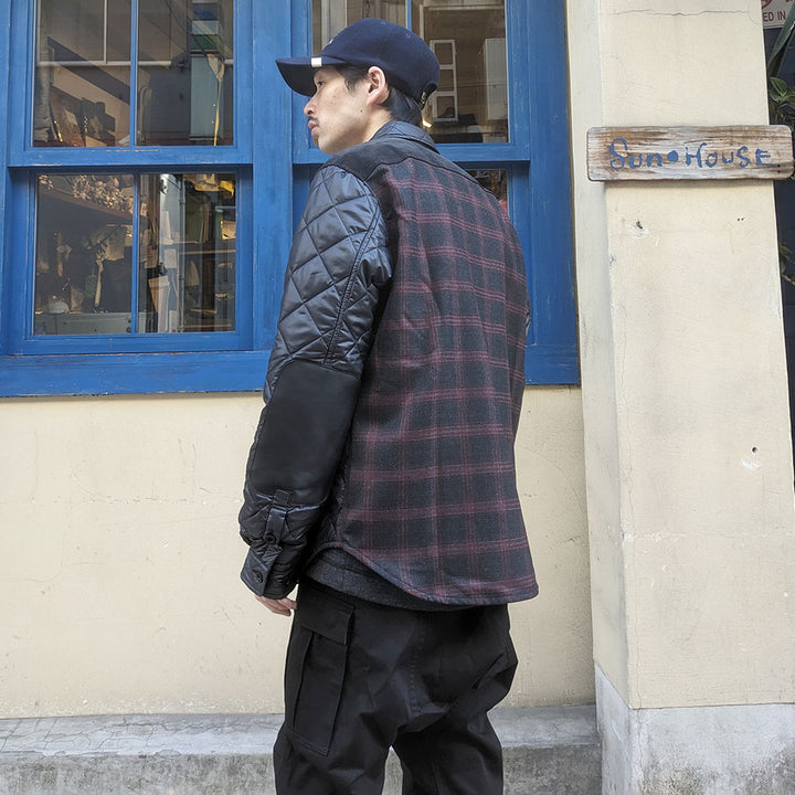 JUNYA WATANABE MAN - Ester Ripstop × Wool check shirt - WL-B026-051