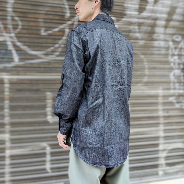 Engineered Garments - Work Shirt - Cotton Denim Shirting - NQ020