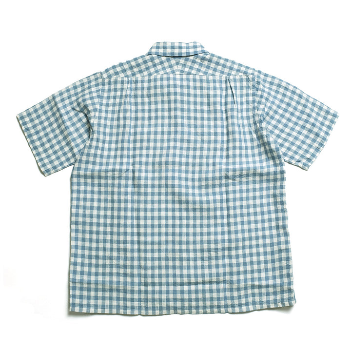 POST O'ALLS - NEUTRA 4 S/S - Linen Block Plaid - 3211BS-LBC