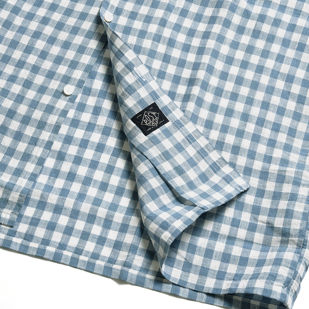 POST O'ALLS - NEUTRA 4 S/S - Linen Block Plaid - 3211BS-LBC
