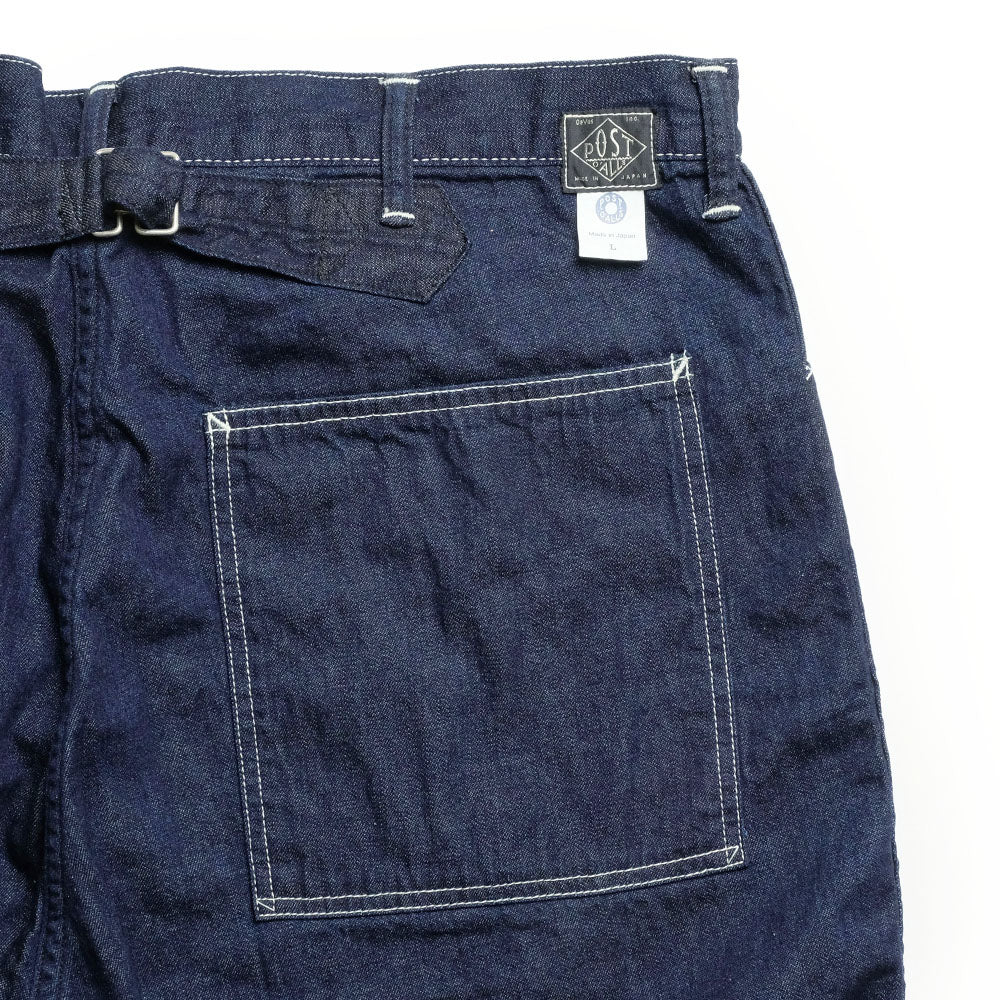 POST O'ALLS - SWEETBEAR Short - 8oz.denim dark indigo - 3327S-8DI