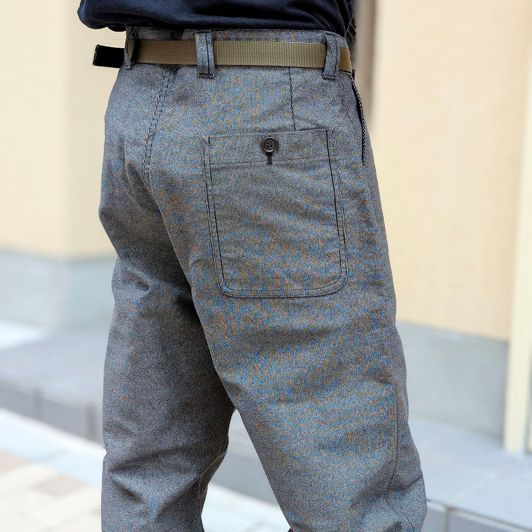 POST O'ALLS - POS-Travail Pants - pinstripe black - 3328-PB