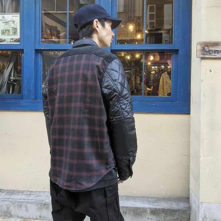 JUNYA WATANABE MAN - Ester Ripstop × Wool check shirt - WL-B026-051