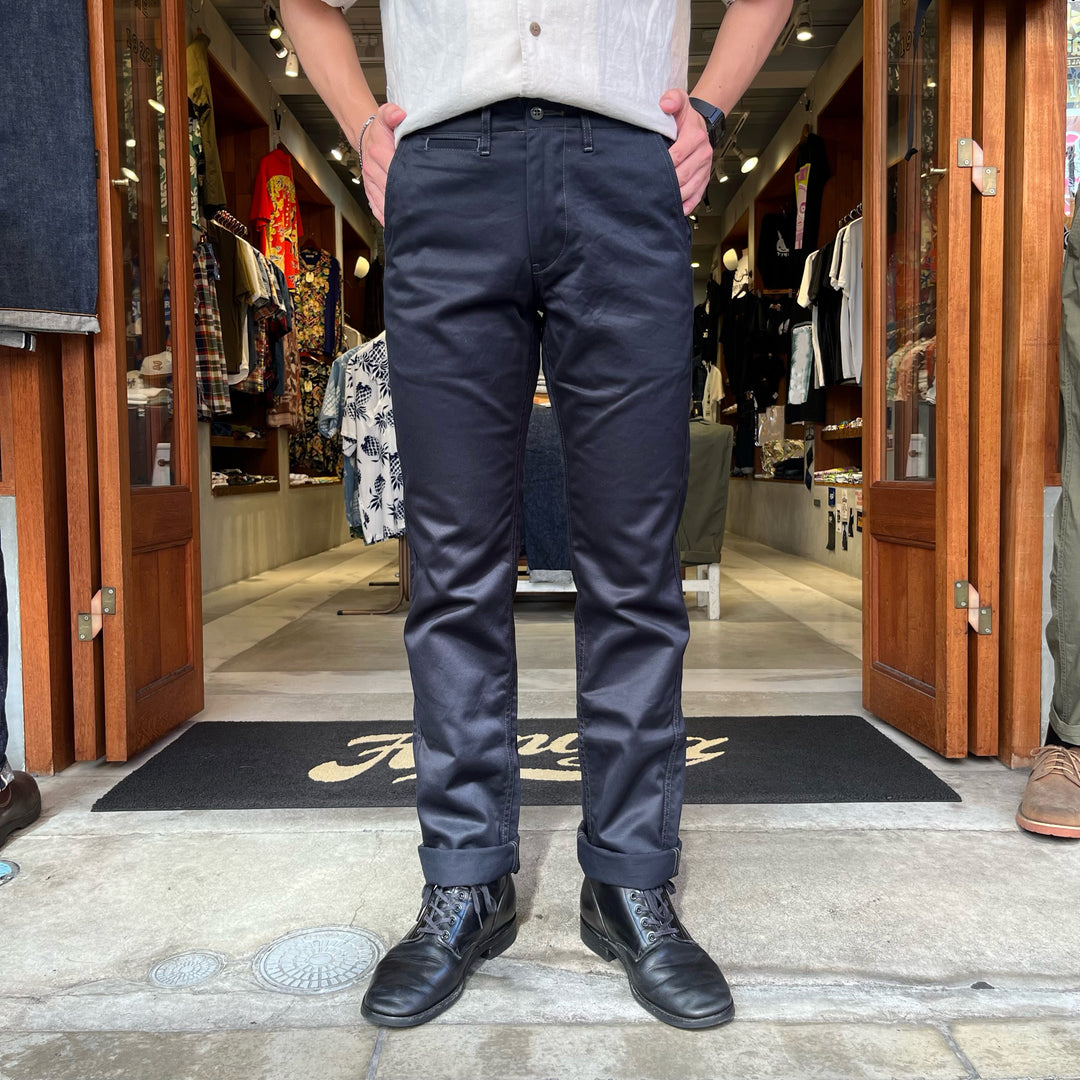 BURGUS PLUS - Lot.401 Zip Fly Modern Chino Trousers - 401z-60