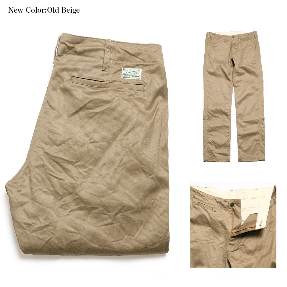 BURGUS PLUS - Lot.401 Zip Fly Modern Chino Trousers - 401z-60