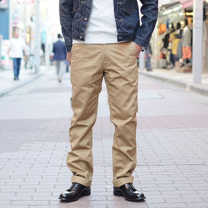 BURGUS PLUS - Lot.401 Zip Fly Modern Chino Trousers - 401z-60