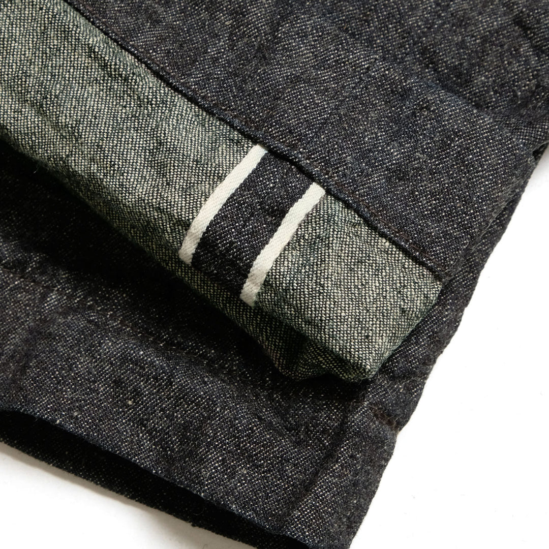BURGUS PLUS - Military Trousers - Indigo Linen / Cotton Selvedge Denim -  Lot.402Z-11-ND