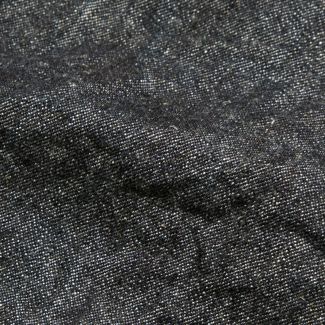 BURGUS PLUS - Military Trousers - Indigo Linen / Cotton Selvedge Denim -  Lot.402Z-11-ND