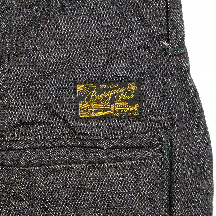 BURGUS PLUS - Military Trousers - Indigo Linen / Cotton Selvedge Denim -  Lot.402Z-11-ND
