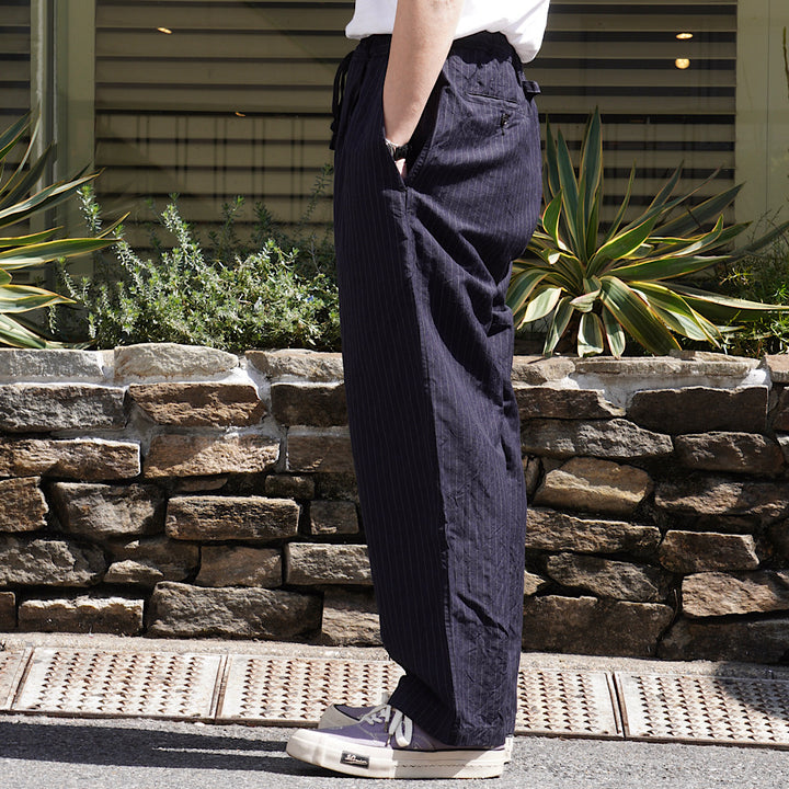 GOLD - LINEN × WOOL TROPICAL 1TUCK EASY PANTS - GL42506-128