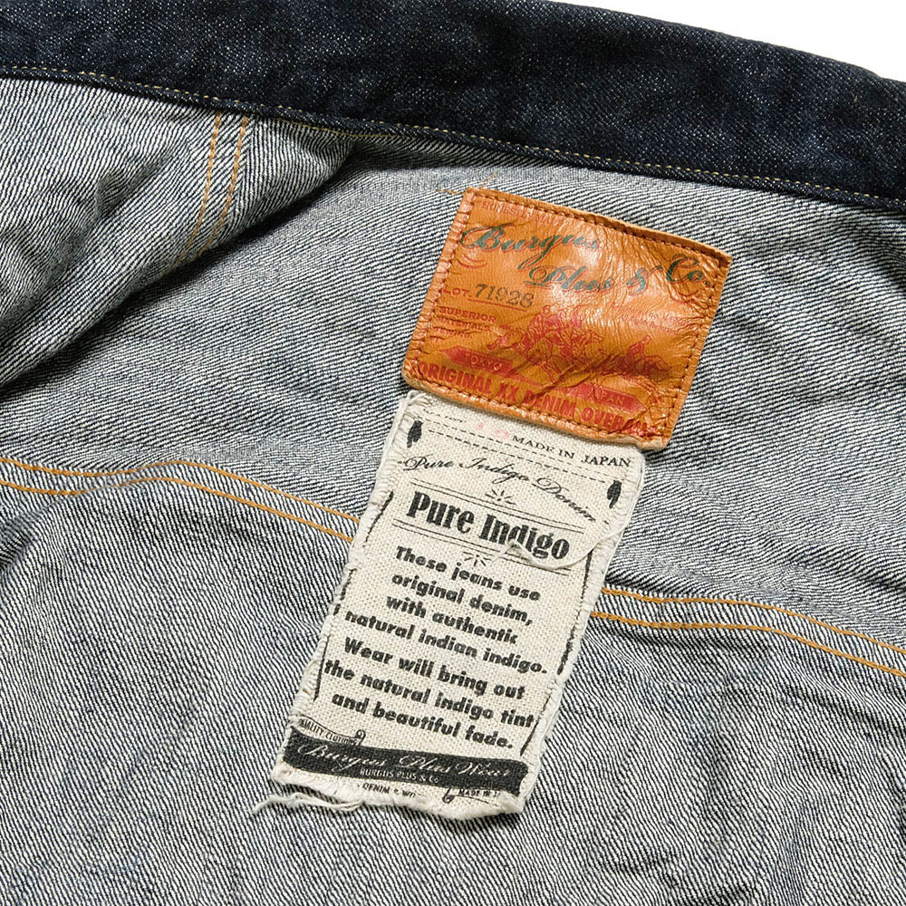 BURGUS PLUS - Lot.71928 - Natural Indigo Selvedge 1st Type Denim Jacket - 71928-XX