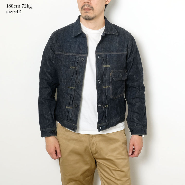 BURGUS PLUS - Lot.71928 - Natural Indigo Selvedge 1st Type Denim Jacket - 71928-XX