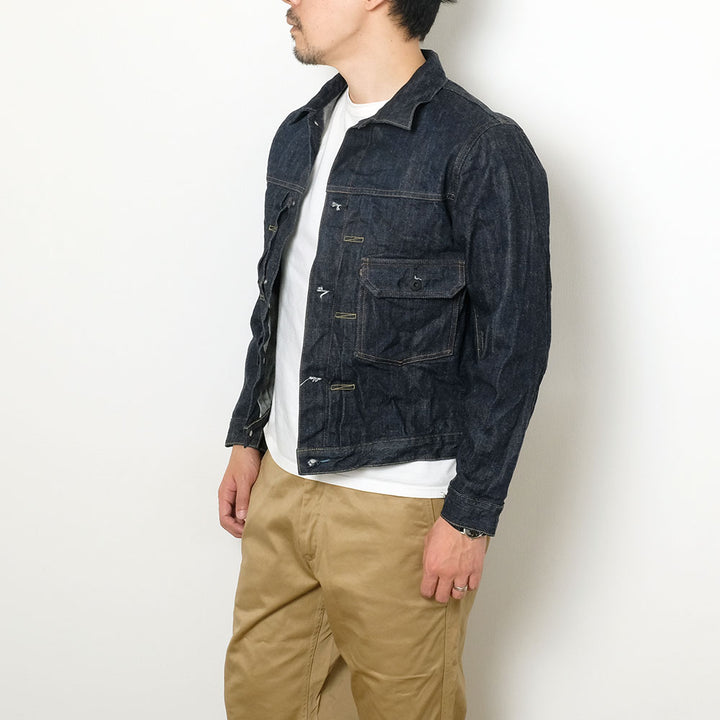BURGUS PLUS - Lot.71928 - Natural Indigo Selvedge 1st Type Denim Jacket - 71928-XX
