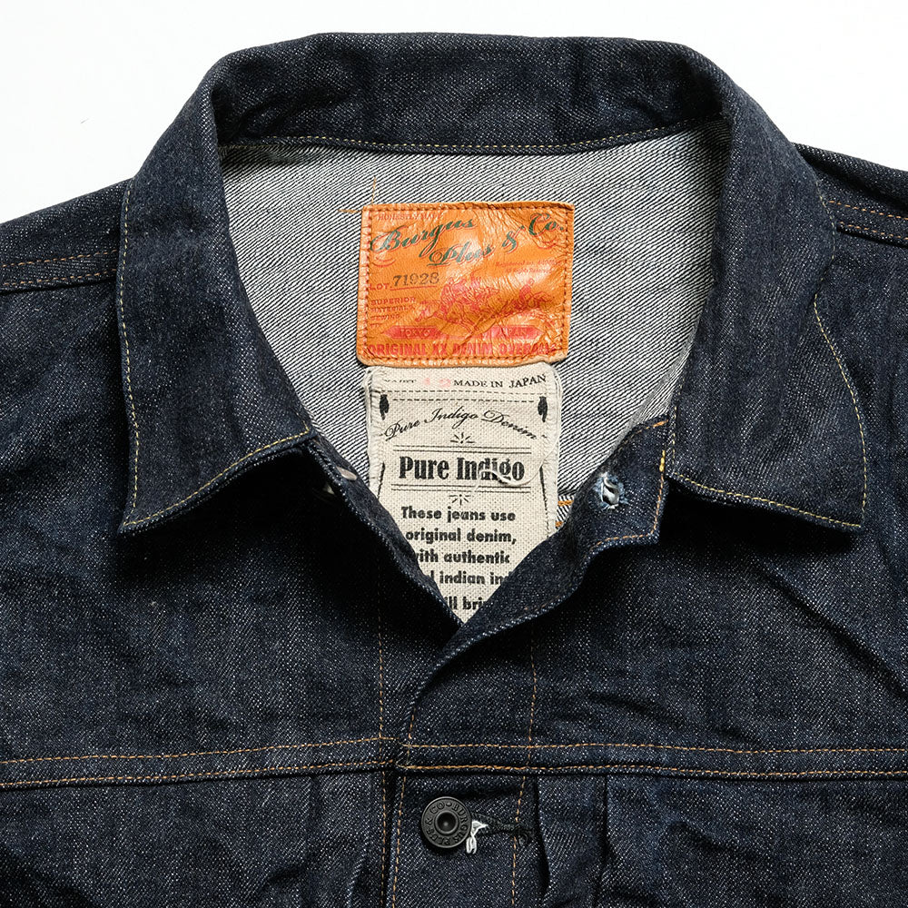 BURGUS PLUS - Lot.71928 - Natural Indigo Selvedge 1st Type Denim Jacket - 71928-XX