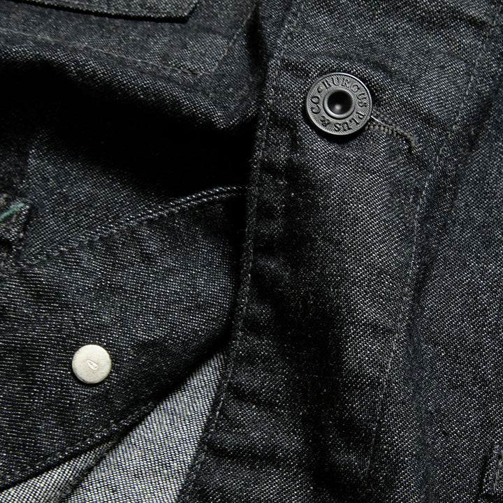 BURGUS PLUS - 11oz. Black Denim Coverall - 72000-10-04