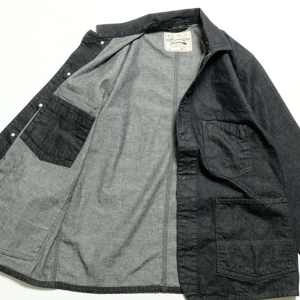 BURGUS PLUS - 11oz. Black Denim Coverall - 72000-10-04