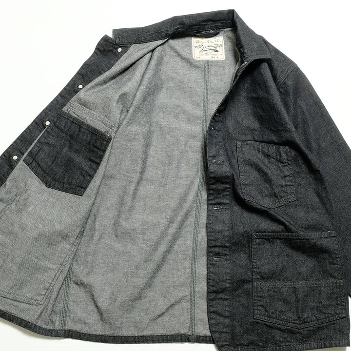 BURGUS PLUS - 11oz. Black Denim Coverall - 72000-10-04