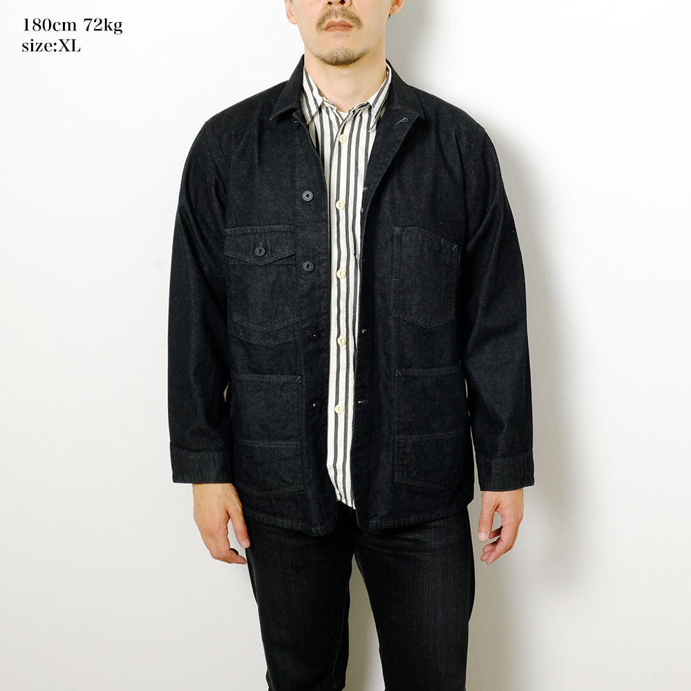 BURGUS PLUS - 11oz. Black Denim Coverall - 72000-10-04