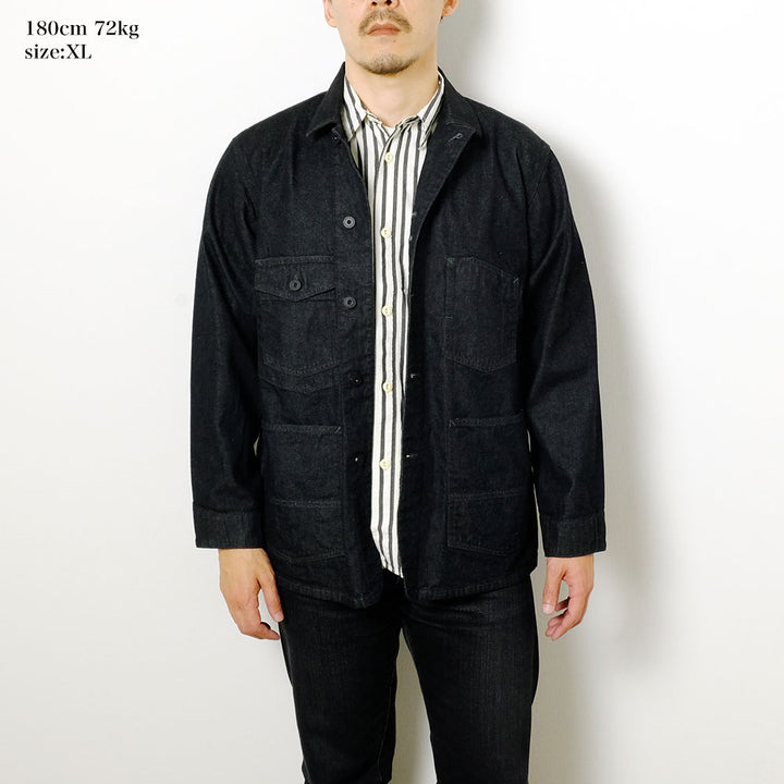 BURGUS PLUS - 11oz. Black Denim Coverall - 72000-10-04