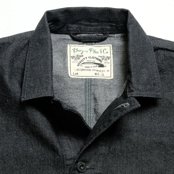 BURGUS PLUS - 11oz. Black Denim Coverall - 72000-10-04