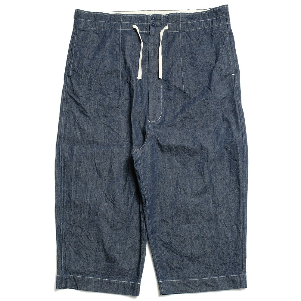 HAVERSACK - Selvedge Denim High Waist Cropped Wide Pants - 862525