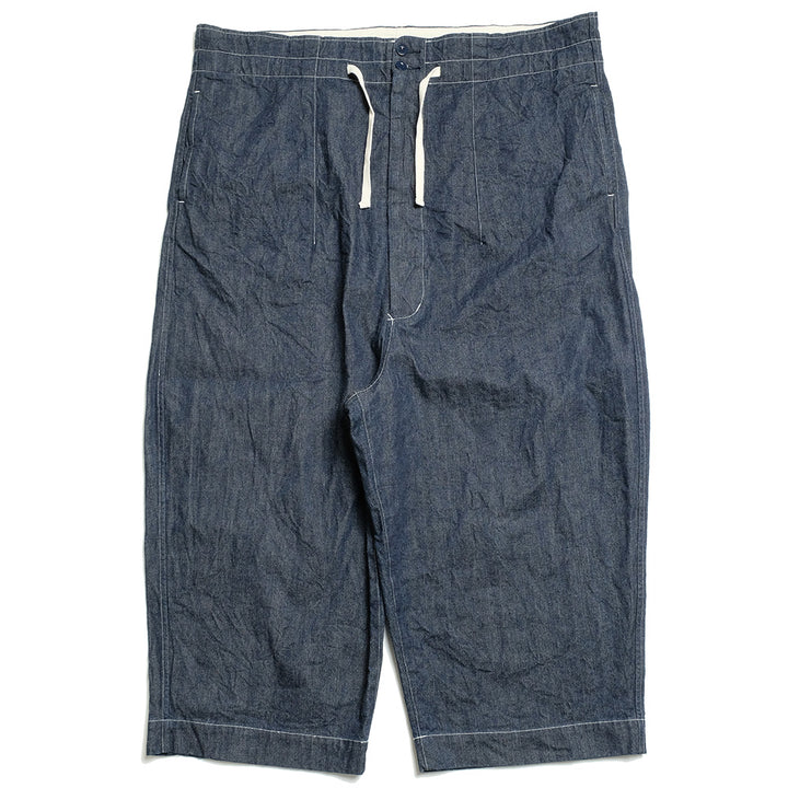 HAVERSACK - Selvedge Denim High Waist Cropped Wide Pants - 862525