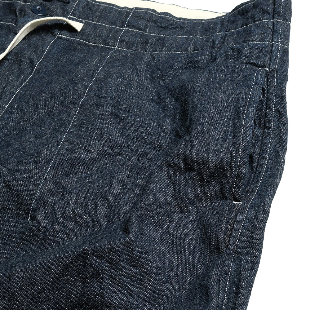 HAVERSACK - Selvedge Denim High Waist Cropped Wide Pants - 862525