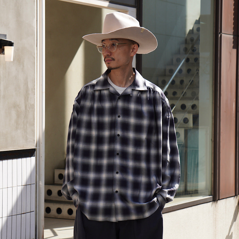 AïE  - Painter Shirt - Ombre Rayon Twill - Plaid - QV810