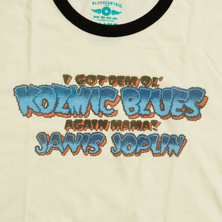 BLUESCENTRIC - JANIS JOPLIN GOD DEM OL' KOZMIC BLUES RINGER TEE - BC110075000