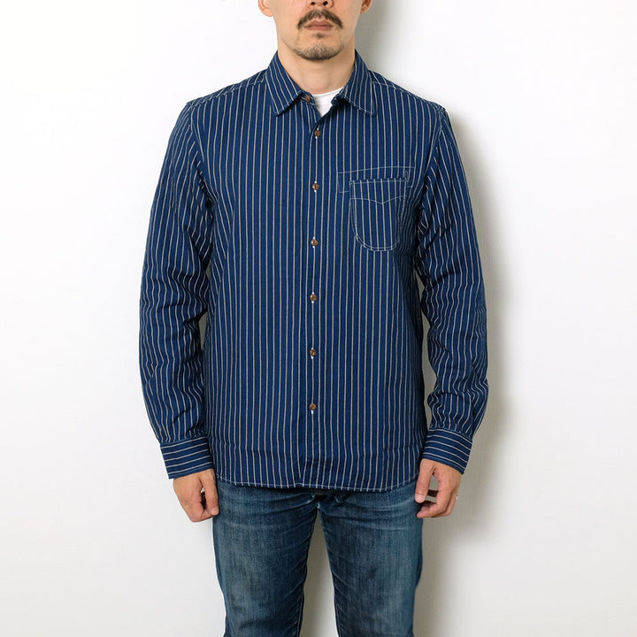 BURGUS PLUS - L/S One Pocket Wabash Shirt - BP15503-1