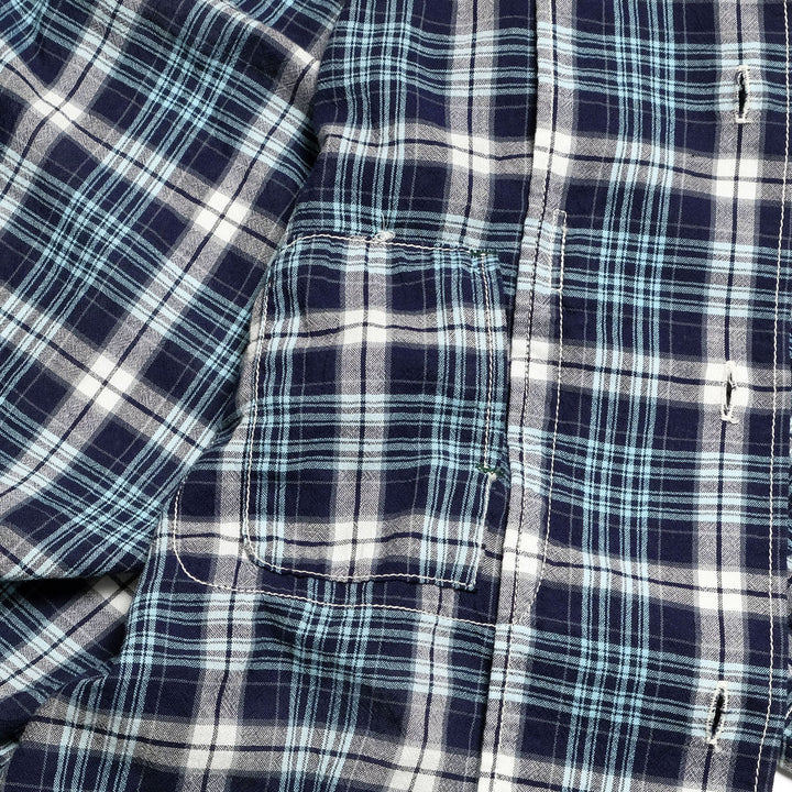 BURGUS PLUS - Open Collar Check Shirt - BP26505