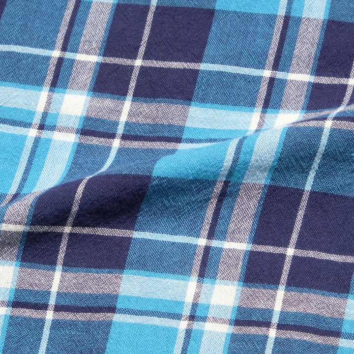 BURGUS PLUS - Open Collar Check Shirt - BP26505