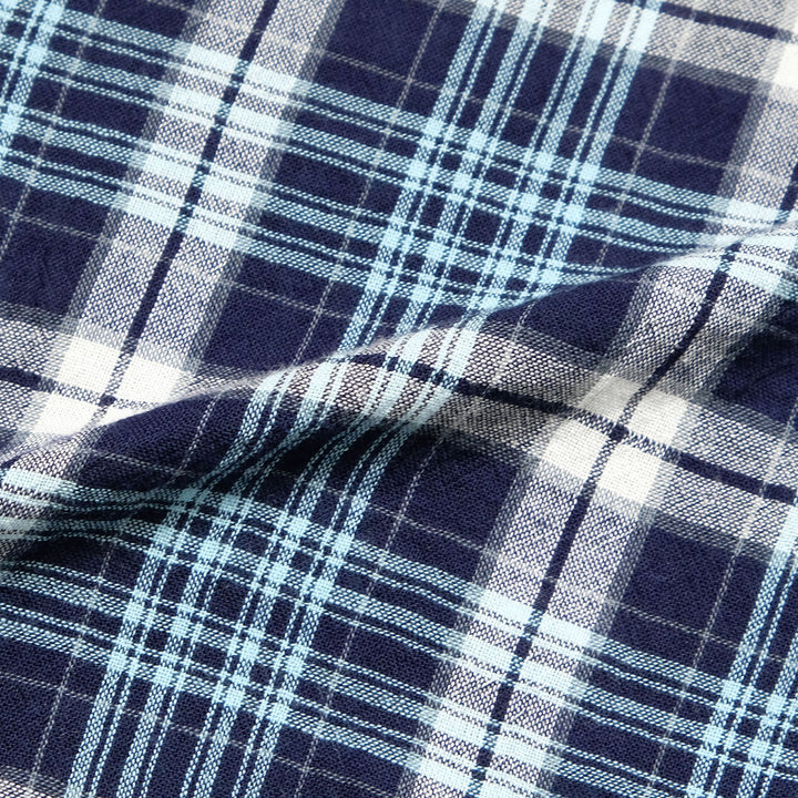 BURGUS PLUS - Open Collar Check Shirt - BP26505