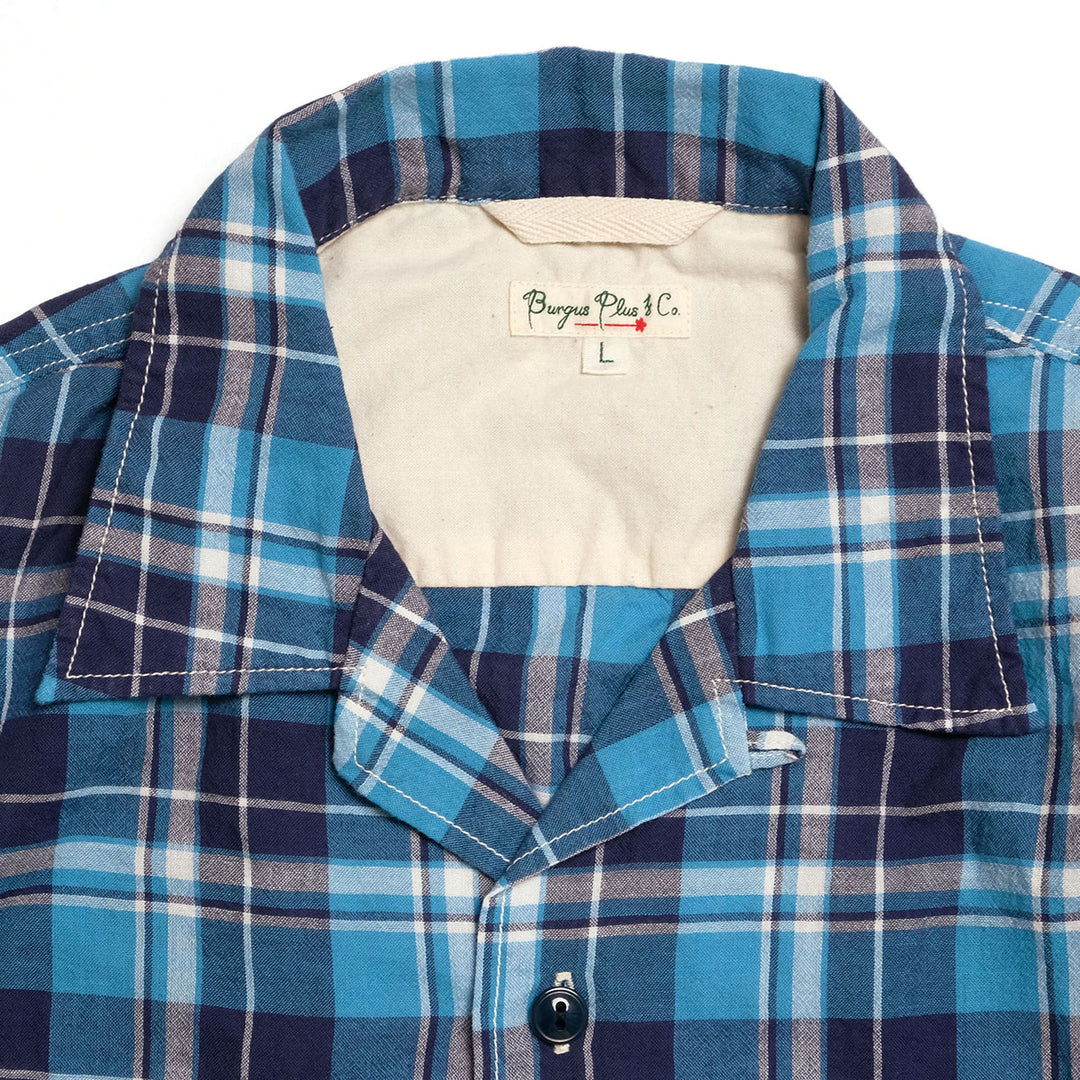 BURGUS PLUS - Open Collar Check Shirt - BP26505