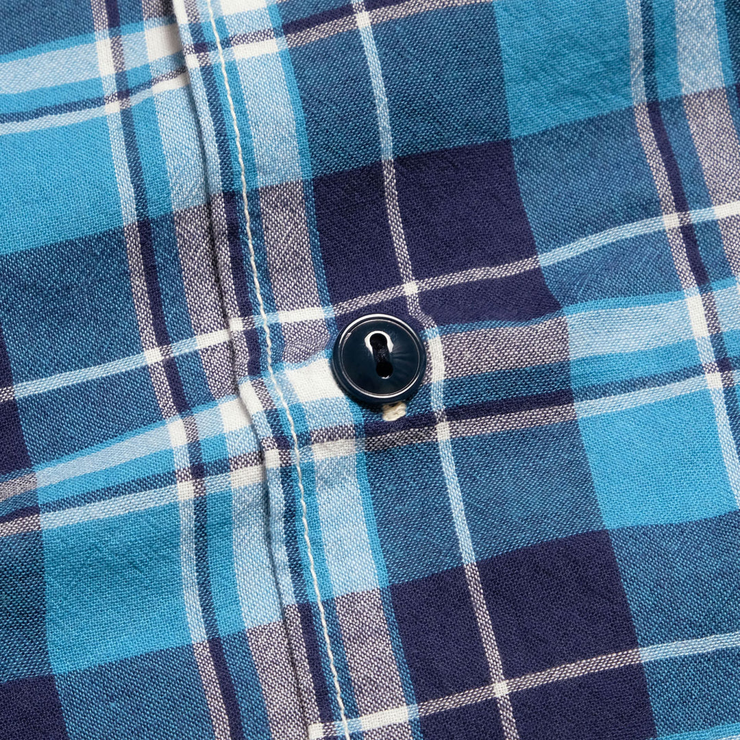 BURGUS PLUS - Open Collar Check Shirt - BP26505