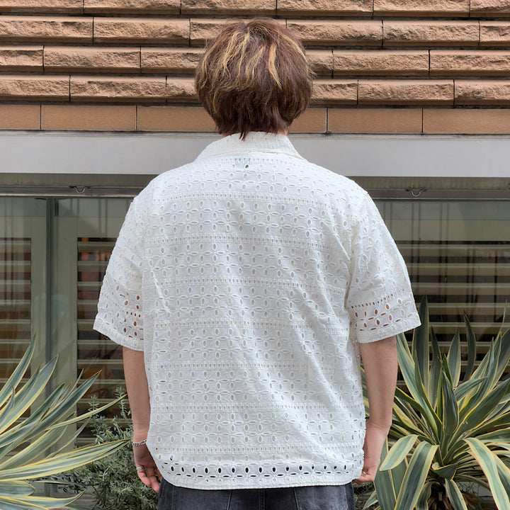 SOUTH2 WEST8 - Cabana Shirt - Cutwork Embroidery - SX701