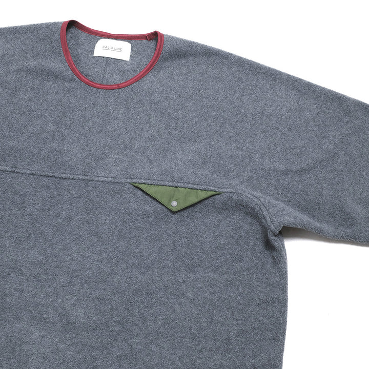 CAL O LINE - LIGHTWEIGHT FLEECE CREW-NECK - CL222-058