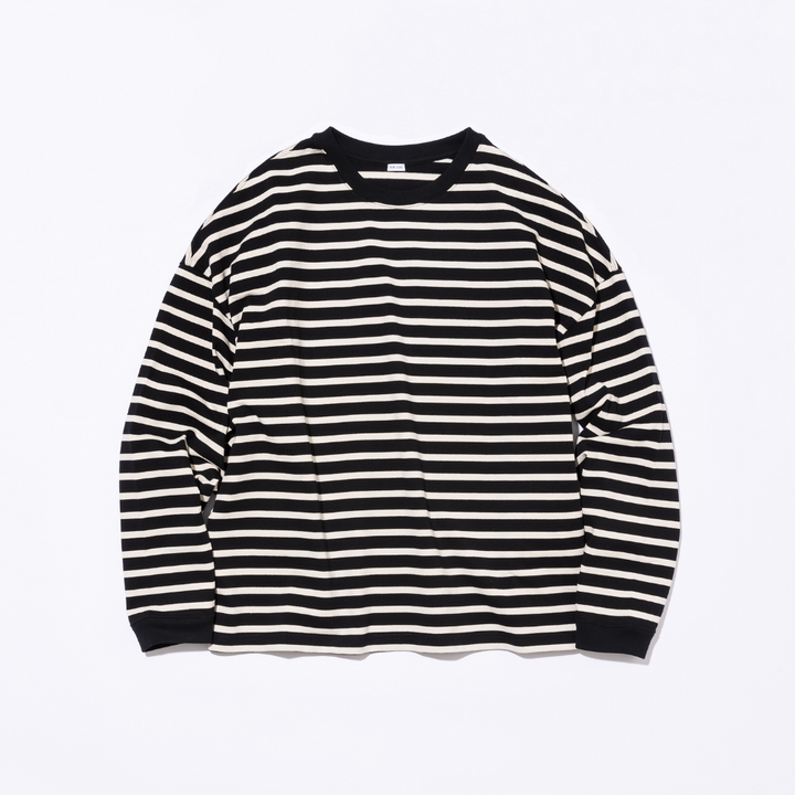 THE DAY - BORDER LONG SLEEVE T-SHIRT - D23W-02001