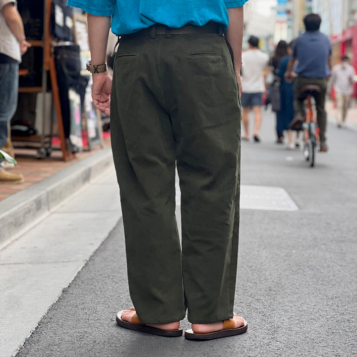 THE DAY - BRITISH MOLESKIN 2TUCK PANTS - D24AW-04001